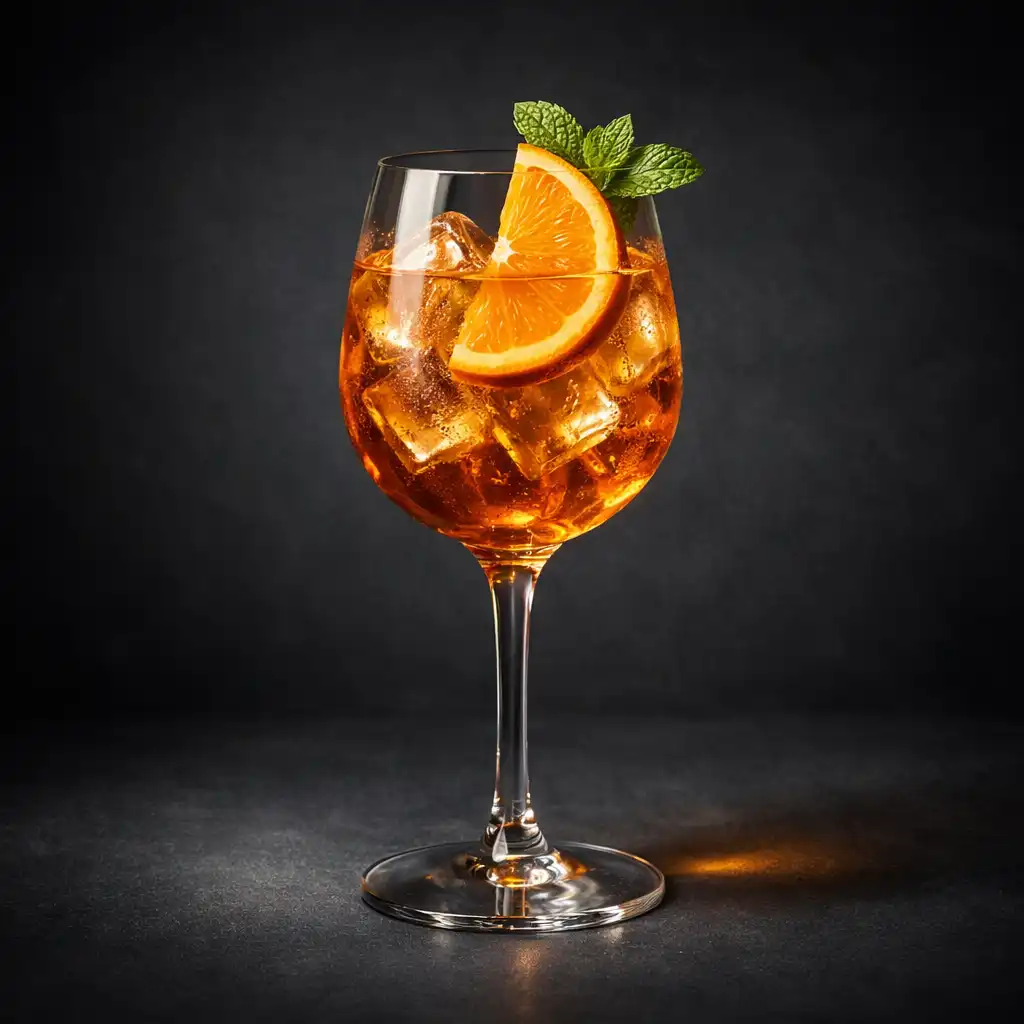 Bezalkoholowy Spritz z aperitifem na bazie cytrusów, tonikiem i świeżą miętą